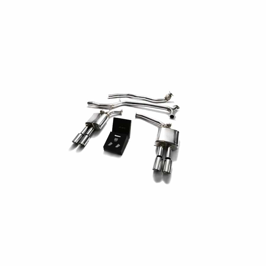 Armytrix AUB82-QS11C Valvetronic Exhaust System Audi A5 | A5 Quattro 2005-2015 with  Quad Chrome 3.5" | ML Performance UK UK Car Parts