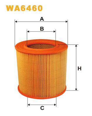 WIX Filters WA6460 Air Filter For Mazda 626