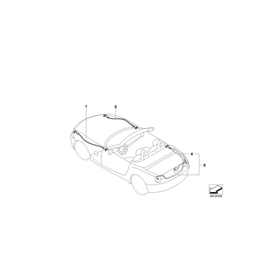 Genuine BMW 61116933040 E85 Repair Wiring Set For Trunk Lid (Inc. Z4 2.2i, Z4 3.0i & Z4 2.5i) | ML Performance UK