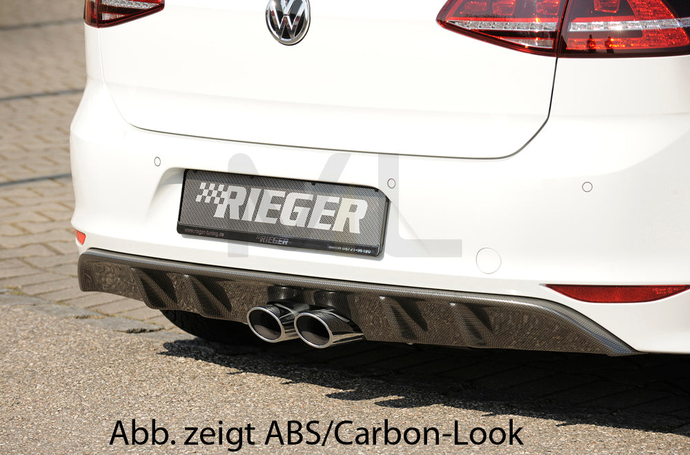 Rieger 00059569 VW Mk7 Golf Rear Diffuser 1 | ML Performance UK Car Parts