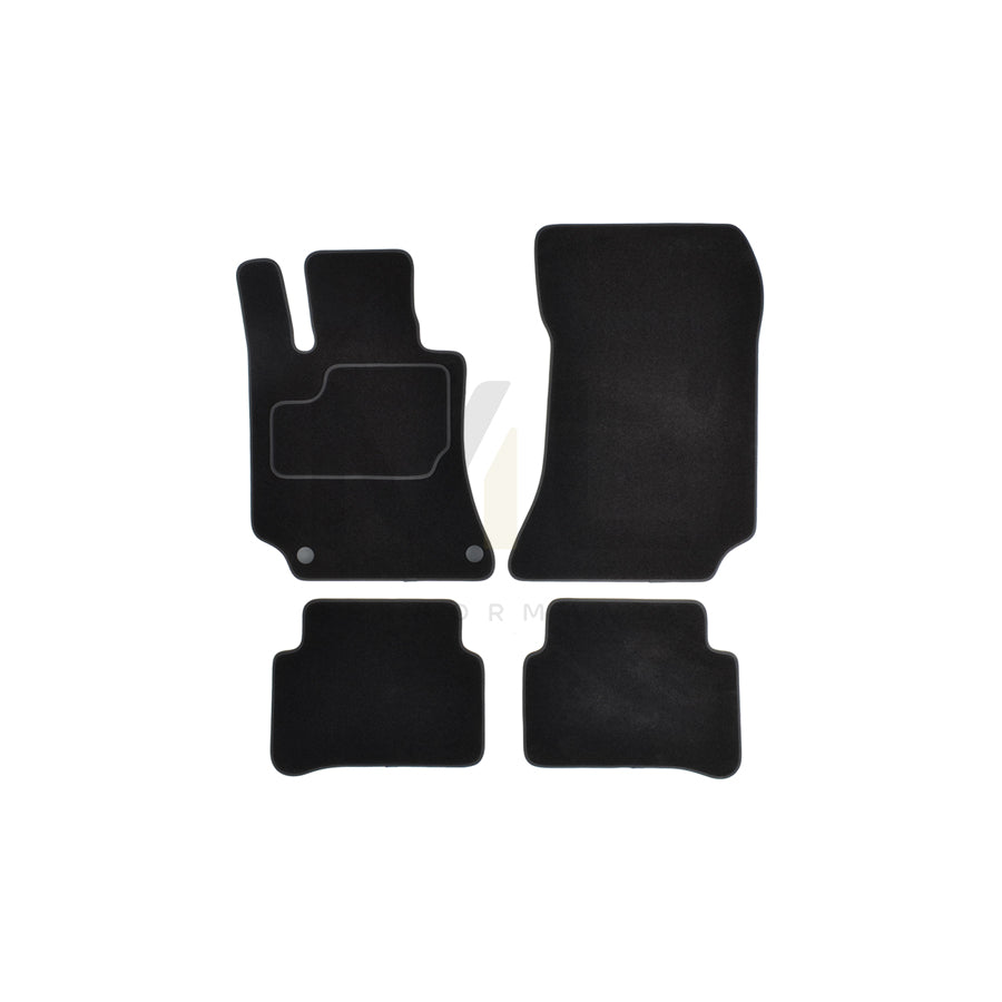 CUSTOPOL Tailored 416790 Floor mat set Textile, Front and Rear, Quantity: 4, Black | ML Performance Car Parts