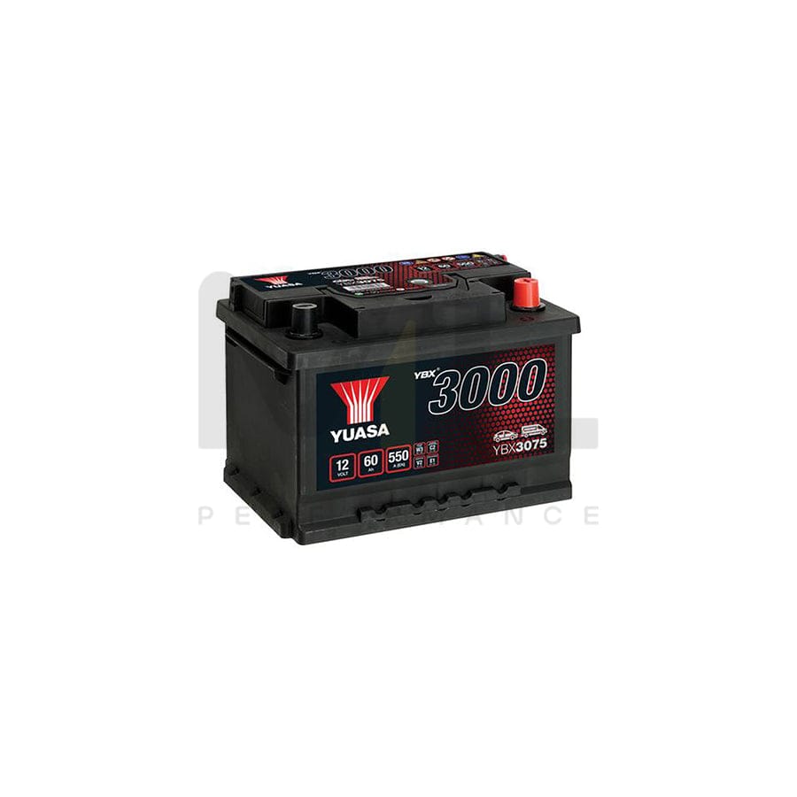 YBX3075 Yuasa YBX3075 12v 60Ah SMF Battery | ML Performance UK Car Parts