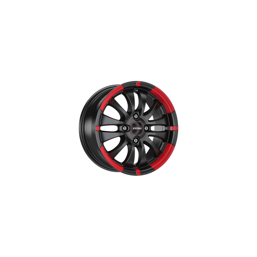 Ronal R59 MCR 7x16 ET38 59R6704.03X/MCR Jetblack - Red Rim Wheel | ML Performance UK Car Parts