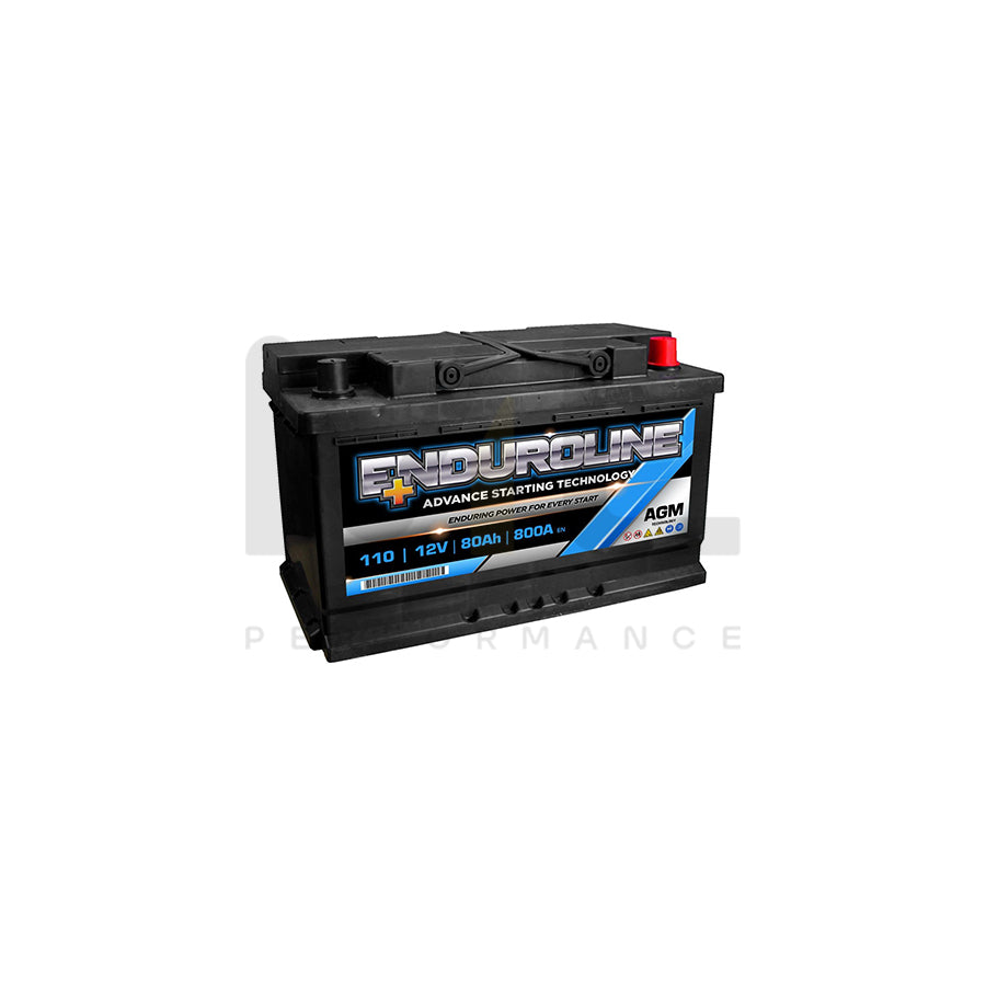 110 Enduroline AGM Car Battery 80Ah | Car Batteries UK | ML Performance Car Parts