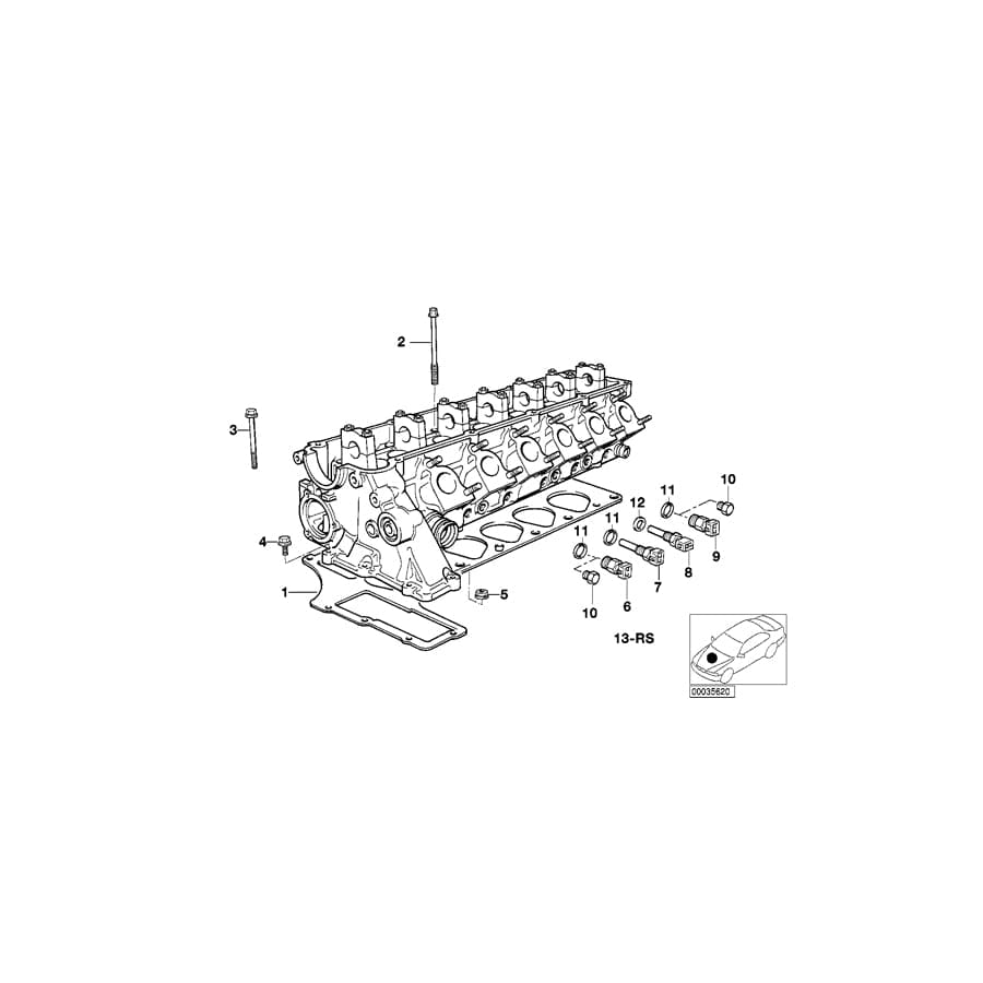 Genuine BMW 11129070058 E36 E34 Gasket Set Cylinder Head Asbestos Free (Inc. 325td, 325tds & 525tds) | ML Performance UK Car Parts