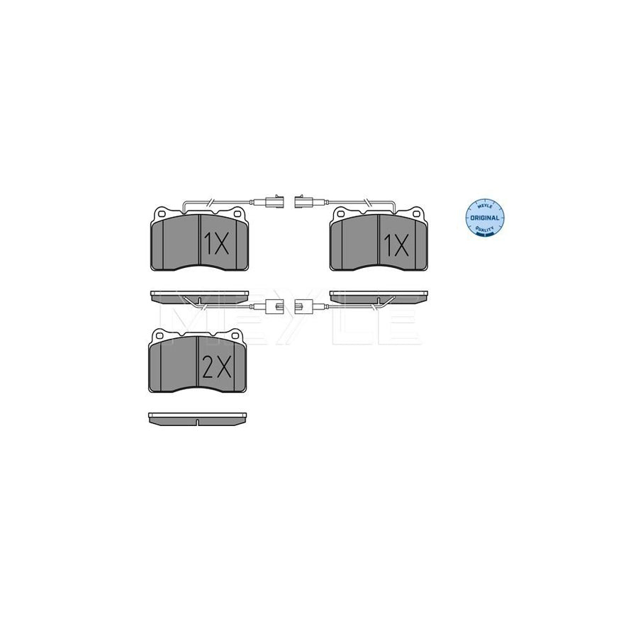 Meyle 025 230 9216/W Brake Pad Set