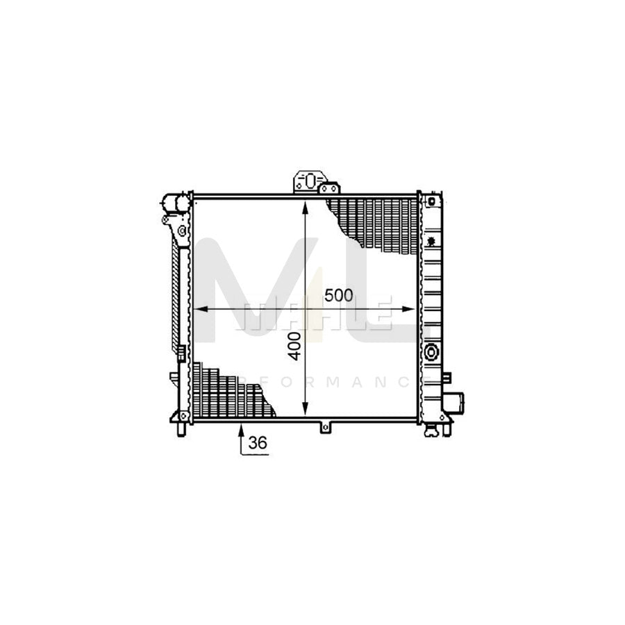 MAHLE ORIGINAL CR 211 000S Engine radiator for SAAB 9000 Brazed cooling fins, Manual Transmission | ML Performance Car Parts