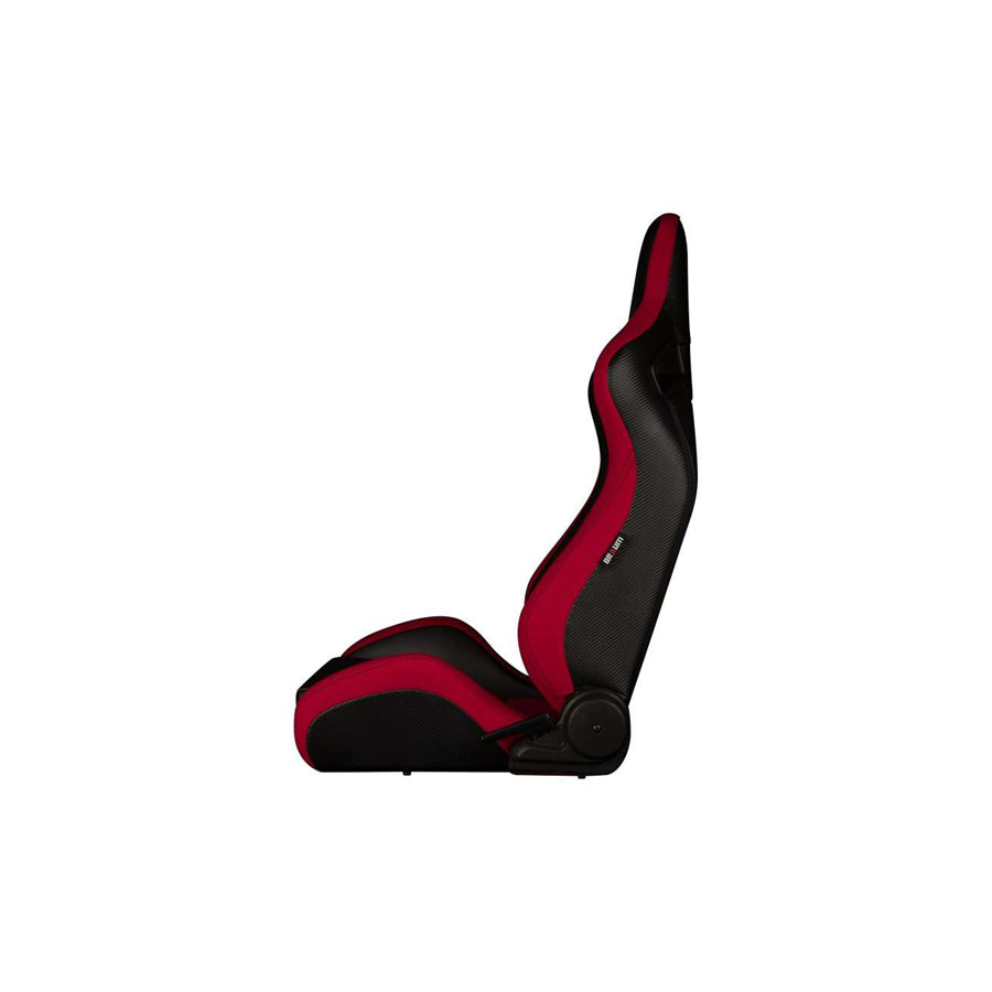 BRAUM Elite-S Series Racing Seats (Black - Red) – Pair