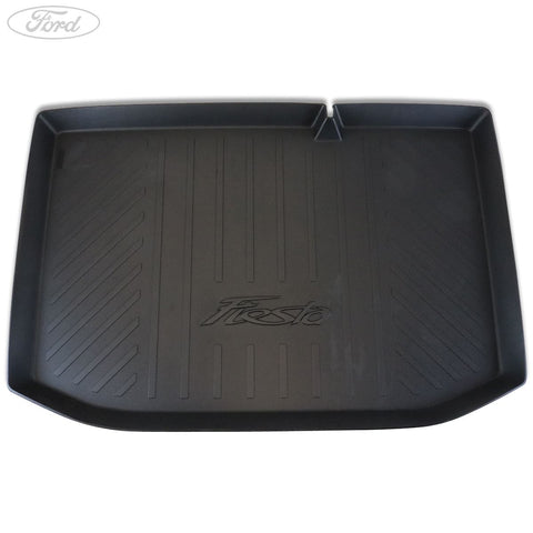 GENUINE FORD 1547529 FIESTA RUBBER BOOT LINER TRAY STYLE, BLACK WITH FIESTA LOGO, 2008-2012 | ML Performance UK