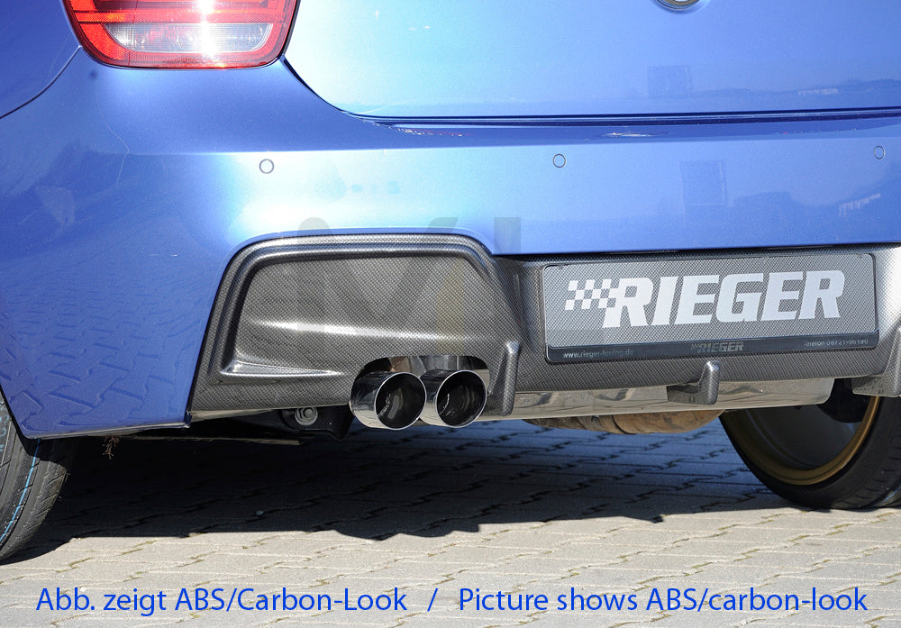 Rieger 00035061 BMW 1 Series F20 F21 Rear Diffuser 1 | ML Performance UK Car Parts