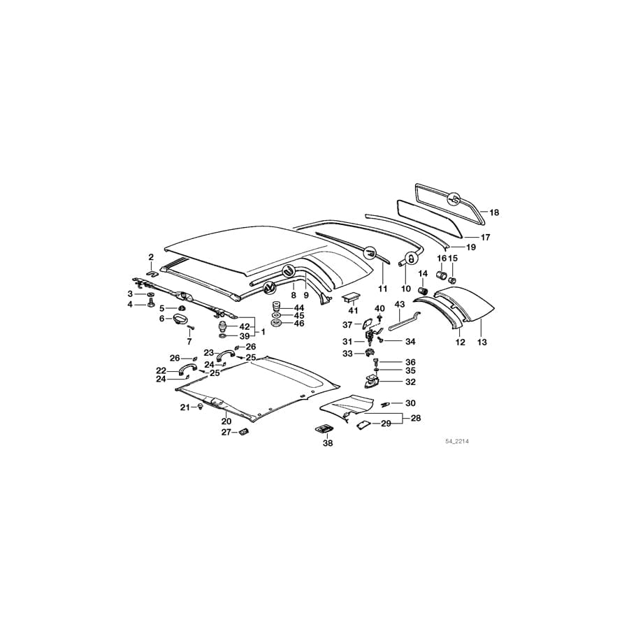 Genuine BMW 11129157025 E67 E36 RR4 Body Nut (Inc. 325i, 330i & Ghost) | ML Performance UK Car Parts