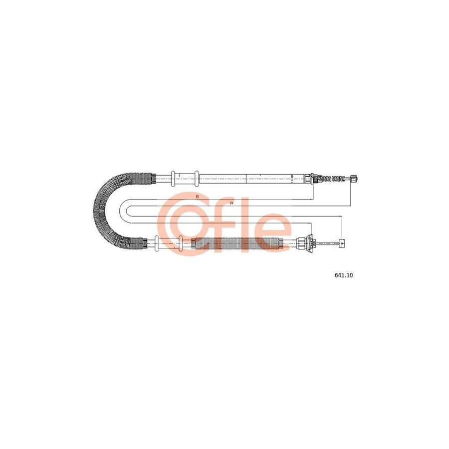 Cofle Bh.Fi016 Brake Hose For Lancia Ypsilon Ii (843)