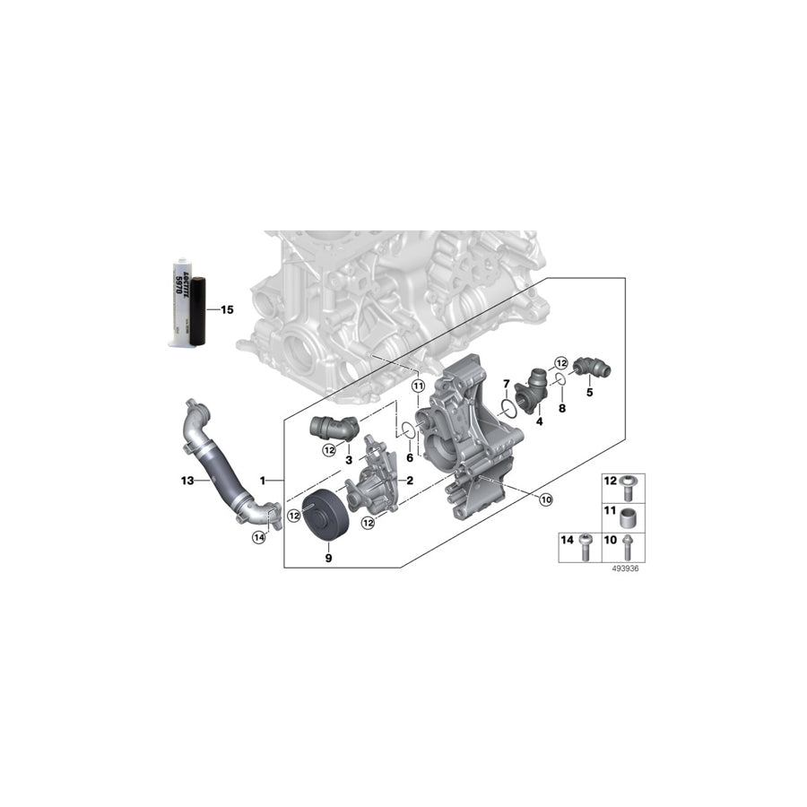 Genuine BMW 11518482259 G06 G02 G05 O-Ring NW16 (Inc. X6 30iX, 330iX & X3 20i) | ML Performance UK Car Parts