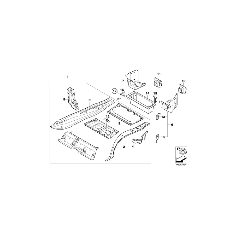 Genuine BMW 41117173648 E93 E91 E92 Mount, Bumper Right (Inc. 120d, 325d & 323i) | ML Performance UK Car Parts