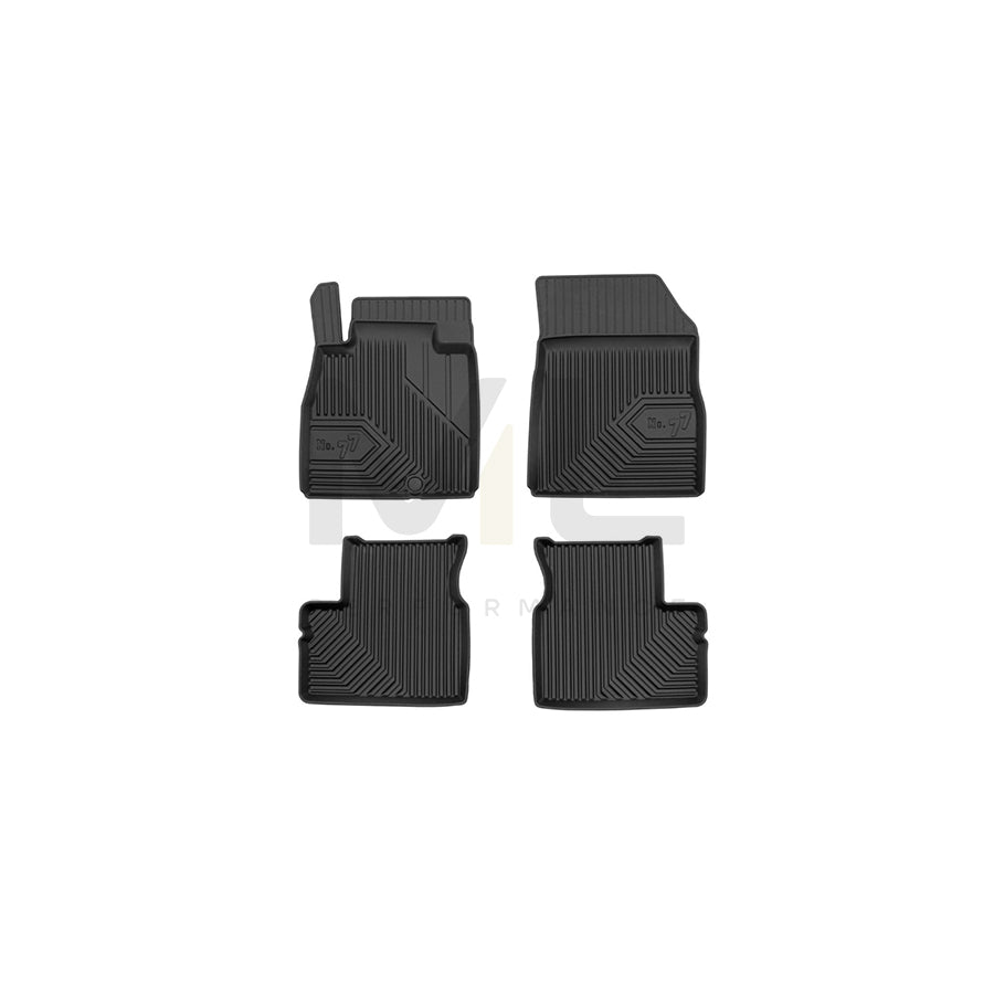 FROGUM Tailored, No.77 77426054 Floor mat set for NISSAN Micra IV Hatchback (K13) Elastomer, Front and Rear, Quantity: 4, Black | ML Performance Car Parts