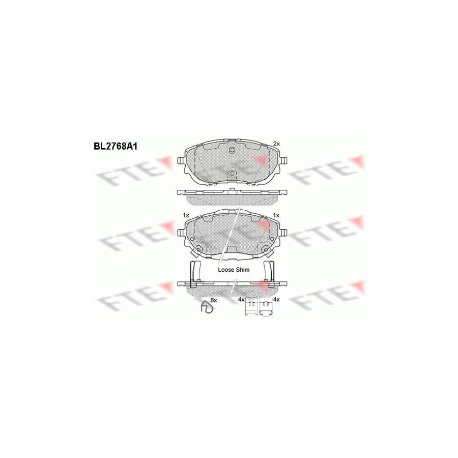 Fte BL2768A1 Brake Pad Set | ML Performance UK Car Parts