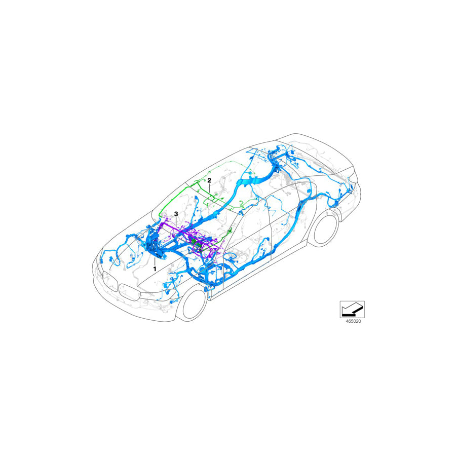 Genuine BMW 61112413584 G11 G12 Wiring Harness, I-Panel, Duplicate (Inc. 740Le, 740LiX & 745Le) | ML Performance UK