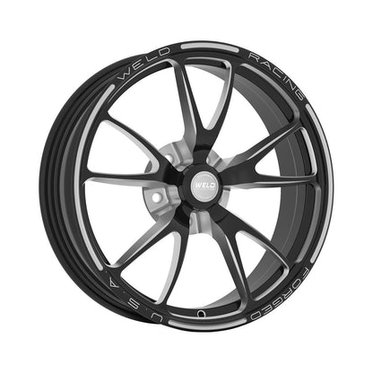 Weld 82B-15204 Full Throttle Frontrunner Wheel 15x3.5 5x4.5 ET-13 BS1.75 Black