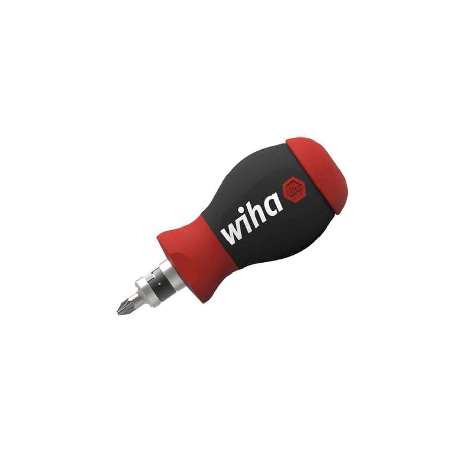 Wiha WHA43613 Magnetic SoftFinish® Stubby Screwdriver with Bit Magazine | ML Performance UK