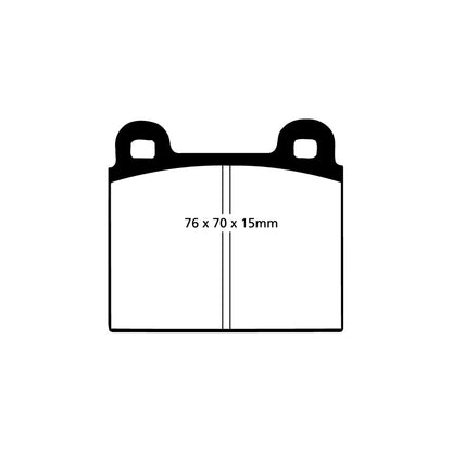 EBC DP2103 BMW Ferrari Mercedes-Benz Porsche Greenstuff Front/Rear Brake Pads - ATE/Dunlop Caliper 2 | ML Performance UK Car Parts