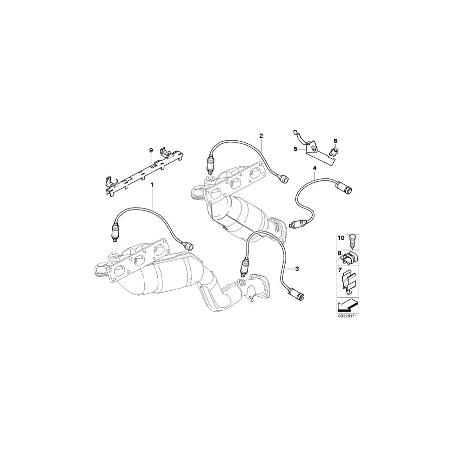 Genuine BMW 11787524008 E46 E83 E60 Bracket For Lambda Probe Cable (Inc. X3 3.0i, 330Ci & 330i) | ML Performance UK Car Parts