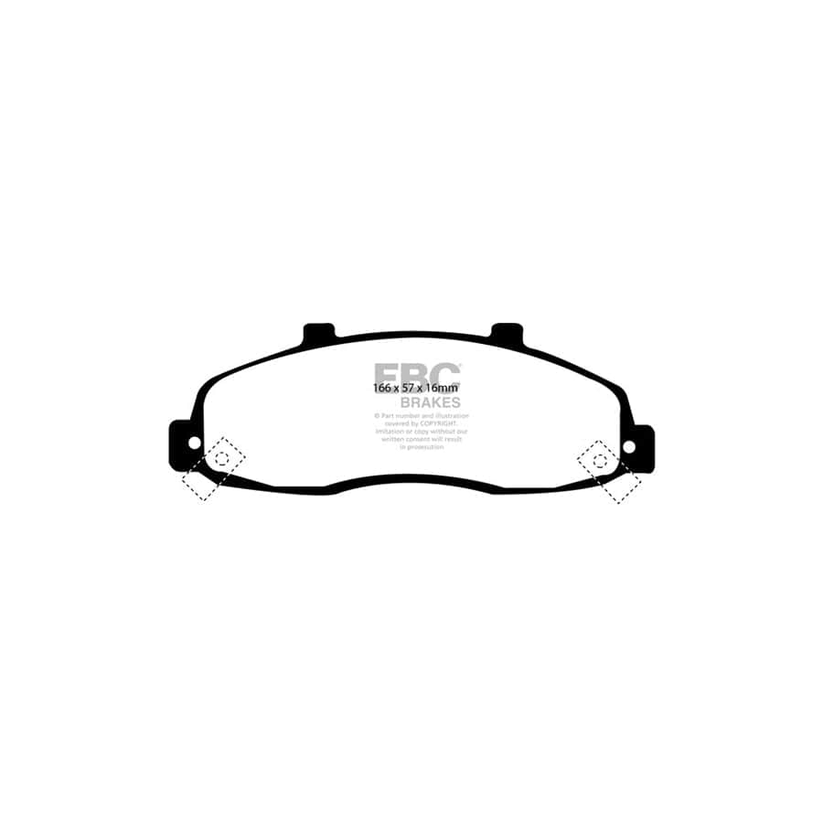 EBC PDKF2205 Ford F-150 Ultimax Front Brake Pad & Plain Disc Kit 2 | ML Performance UK Car Parts