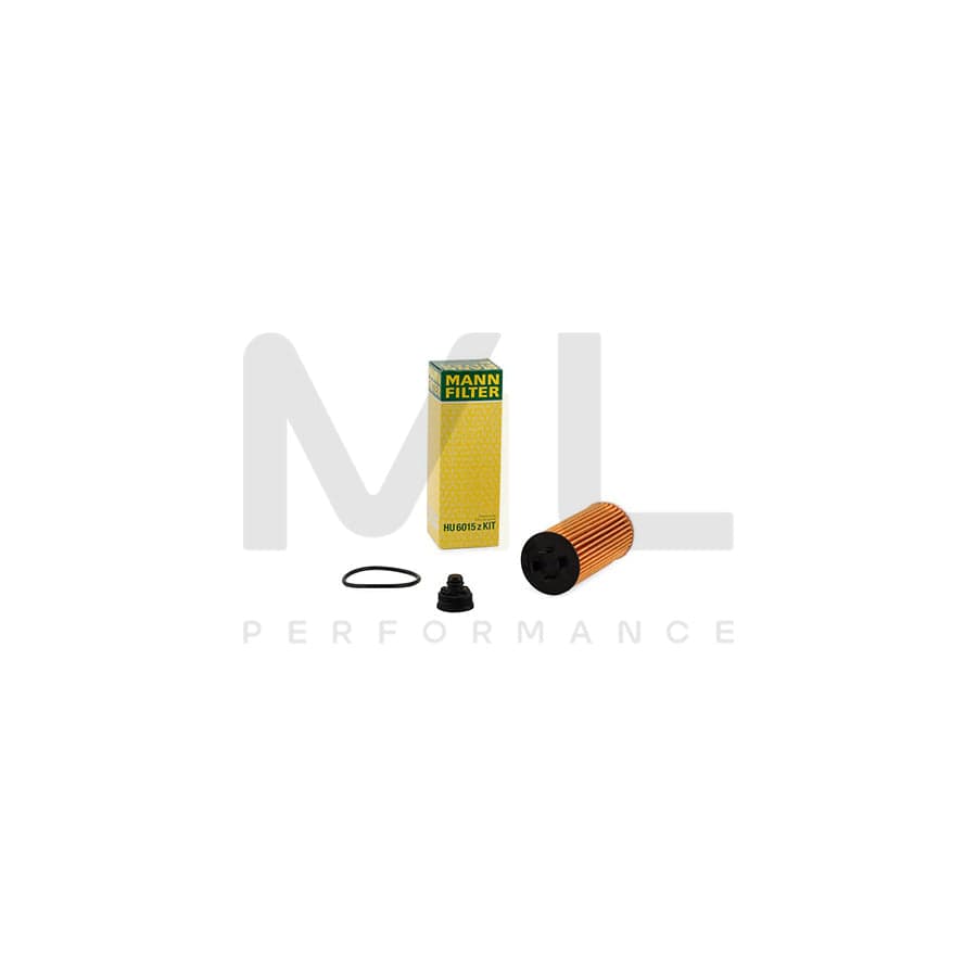 MANN-FILTER HU 6015 z KIT Oil Filter with seal, Filter Insert | ML Performance Car Parts