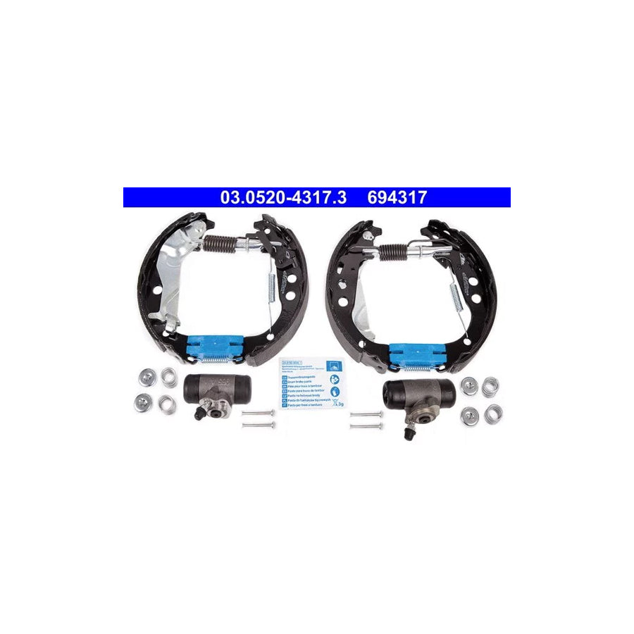 ATE Original Topkit 03.0520-4317.3 Brake Set, Drum Brakes