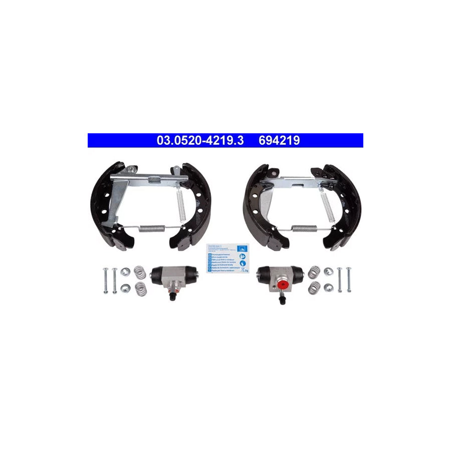 ATE Original Topkit 03.0520-4219.3 Brake Set, Drum Brakes