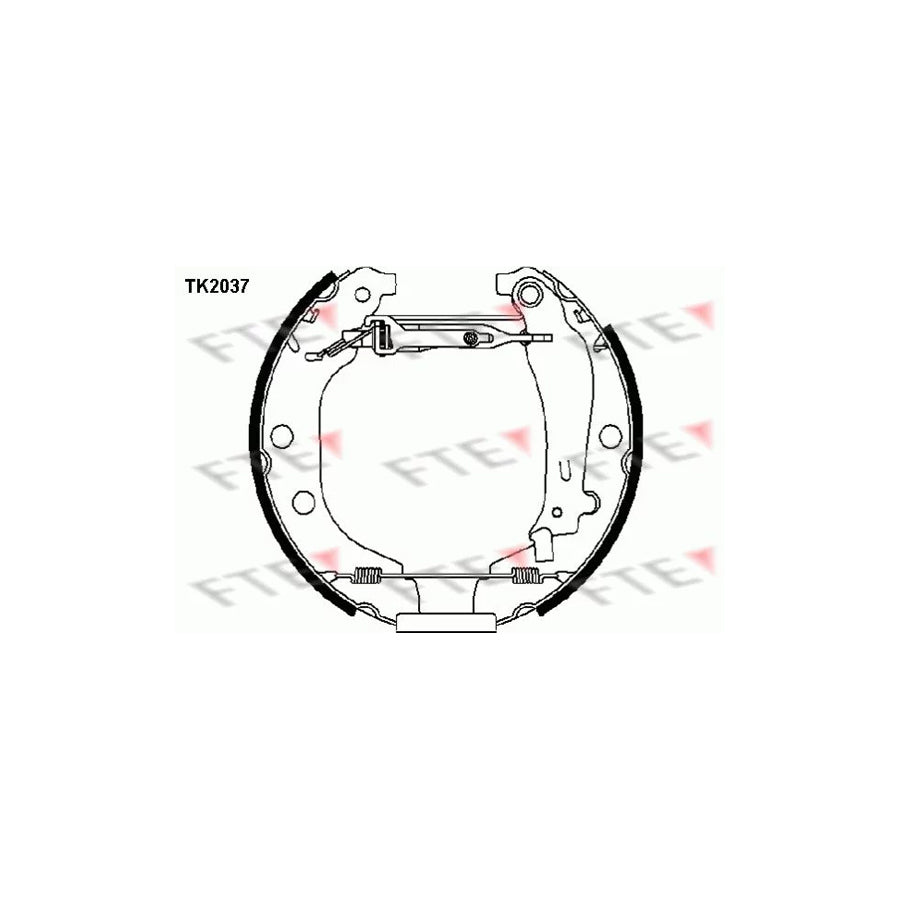 Fte 9110016 Brake Shoe Set For Peugeot 406 | ML Performance UK Car Parts