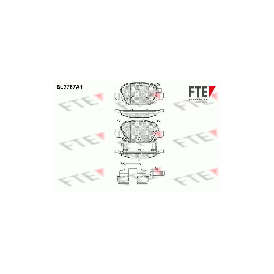 Fte BL2767A1 Brake Pad Set For Fiat Panda Iii Hatchback (312, 319) | ML Performance UK Car Parts