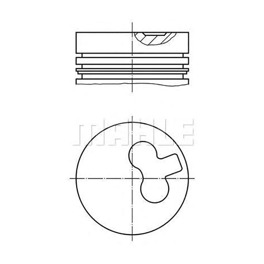 MAHLE ORIGINAL 607 19 02 Piston 87 mm, with piston rings | ML Performance Car Parts