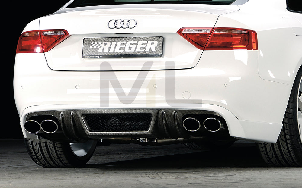 Rieger 00099061 Audi B8 B81 Rear Diffuser (A5 & S5) 1 | ML Performance UK Car Parts