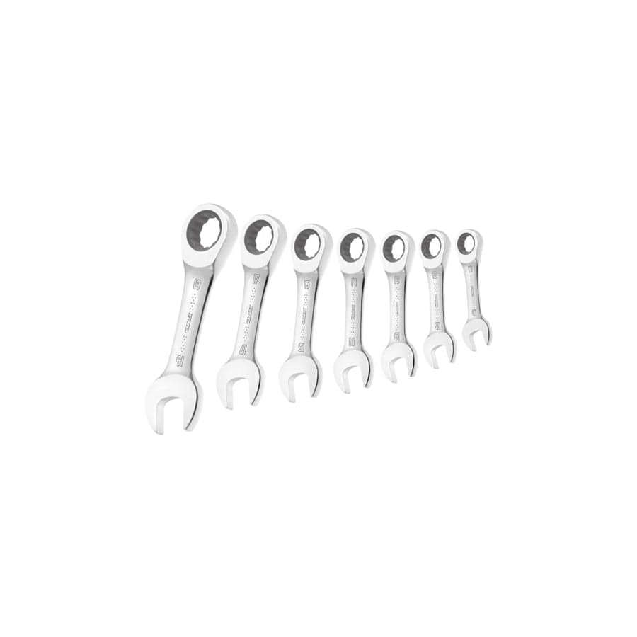 Expert BRIE111104B Stubby Ratchet Spanner Set, 7 Piece | ML Performance UK