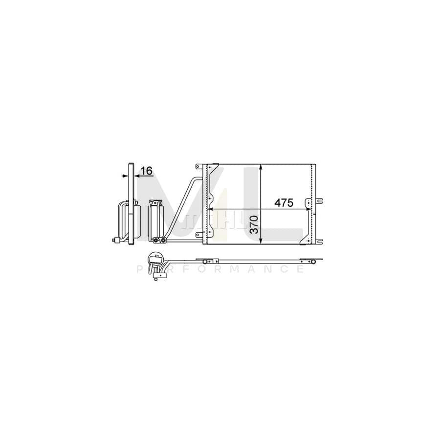 MAHLE ORIGINAL AC 226 000P Air conditioning condenser with dryer | ML Performance Car Parts