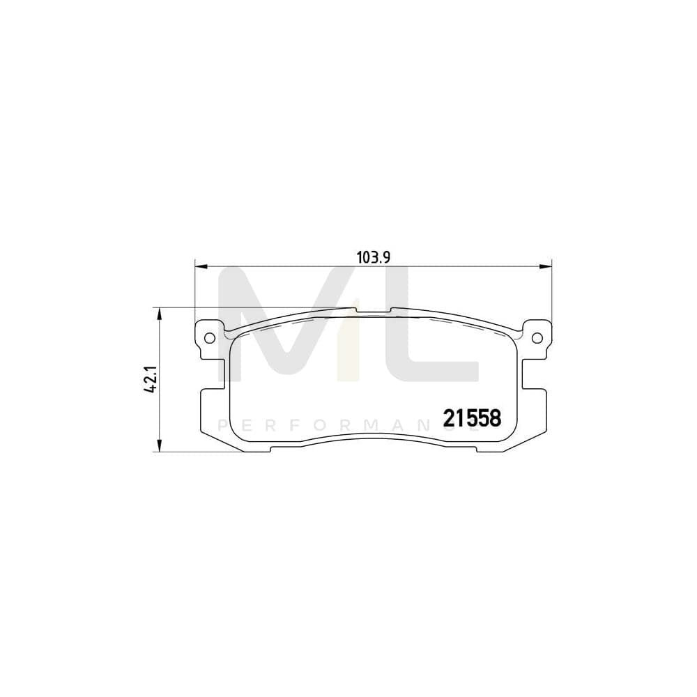 Brembo P 24 025 Brake Pad Set Excl. Wear Warning Contact | ML Performance Car Parts