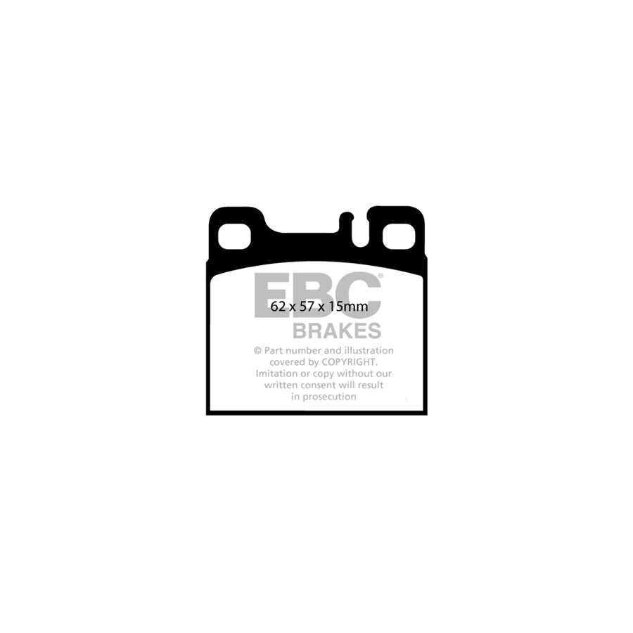 EBC DP1027 Mercedes-Benz W126 Ultimax Rear Brake Pads 2 | ML Performance UK Car Parts