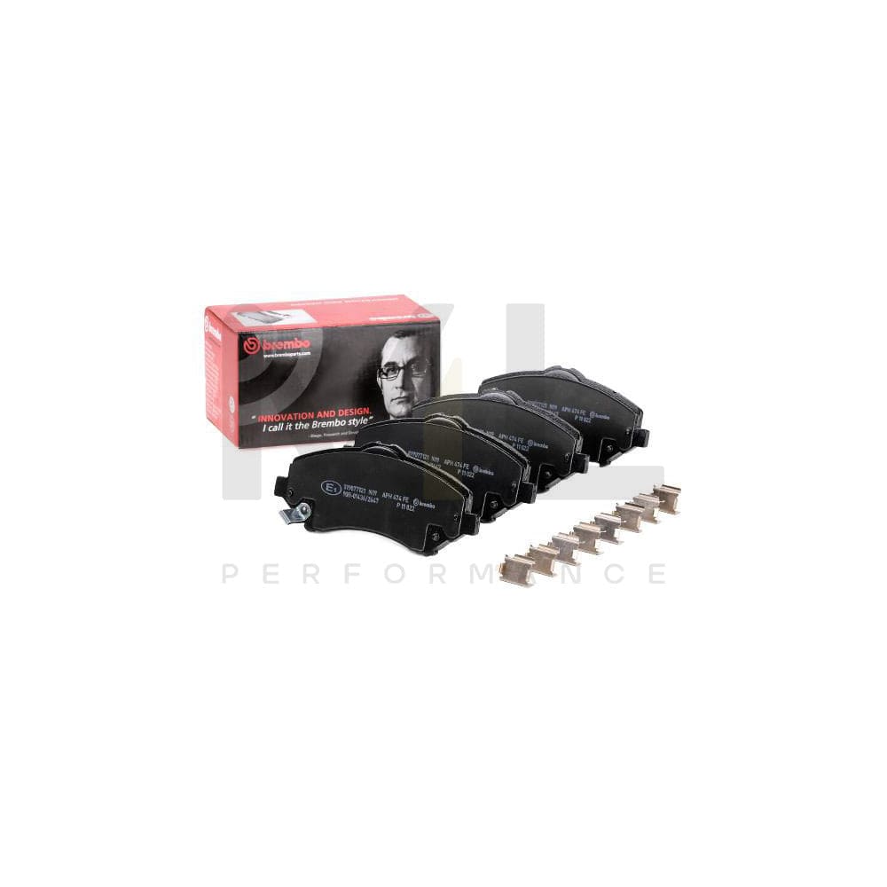 Brembo P 11 022 Brake Pad Set With Acoustic Wear Warning | ML Performance Car Parts