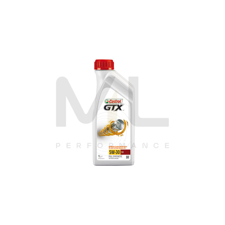 Castrol GTX C4 Engine Oil - 5W-30 - 1Ltr Engine Oil ML Performance UK ML Car Parts