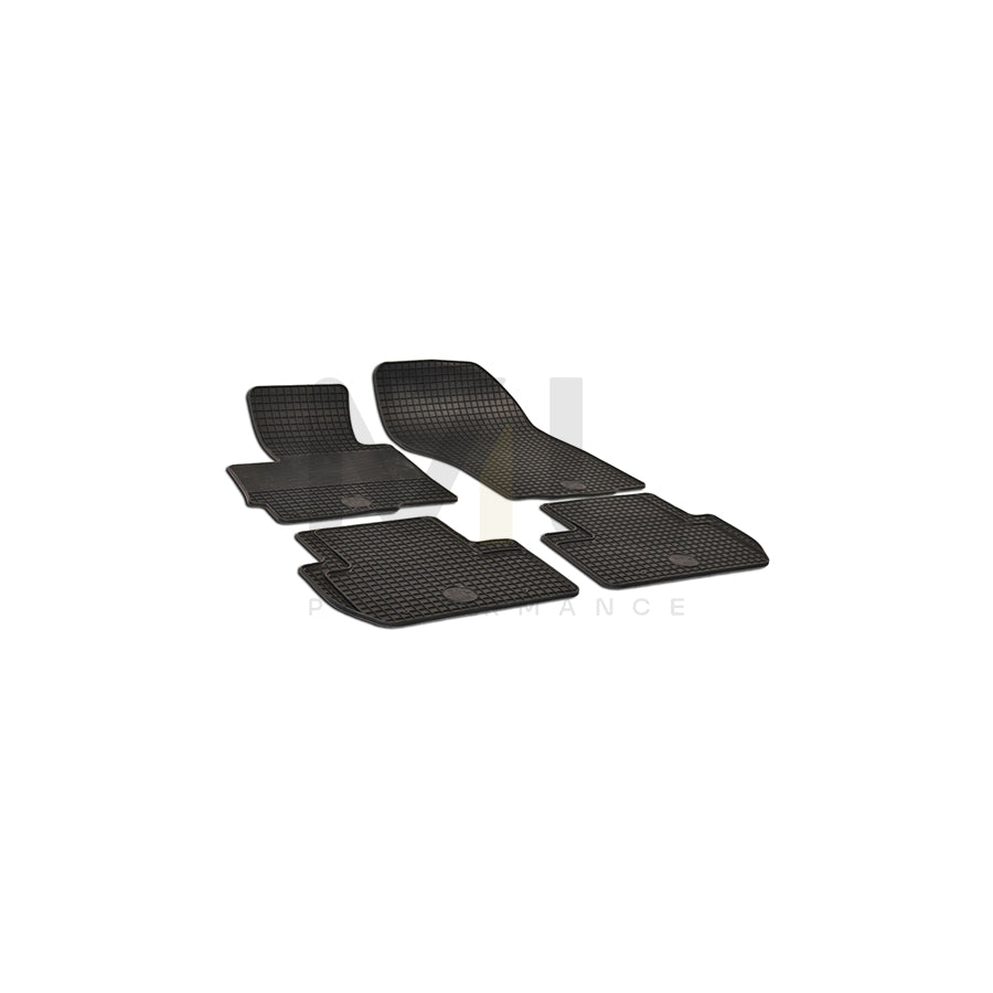 WALSER Tailored 50335 Floor mat set Elastomer, Front and Rear, Quantity: 4, Black | ML Performance Car Parts