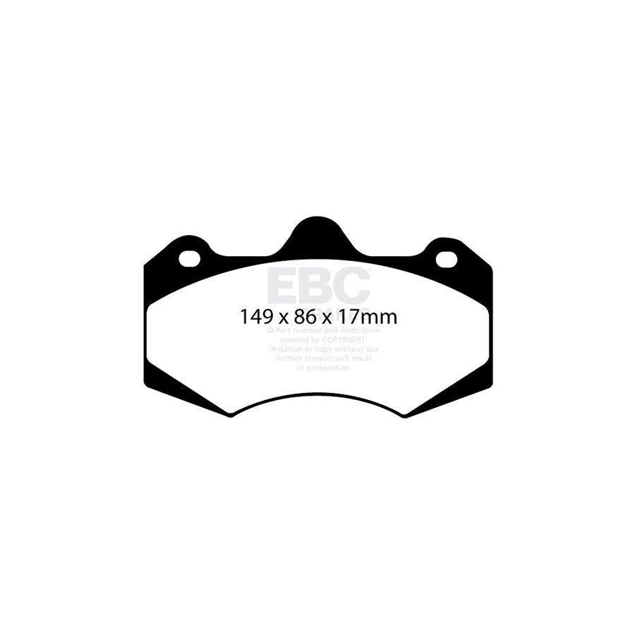 EBC DP8042RPX Aston Martin Ginetta Morgan Vauxhall RP-X Full Race Front/Rear Brake Pads - AP Caliper 2 | ML Performance UK Car Parts