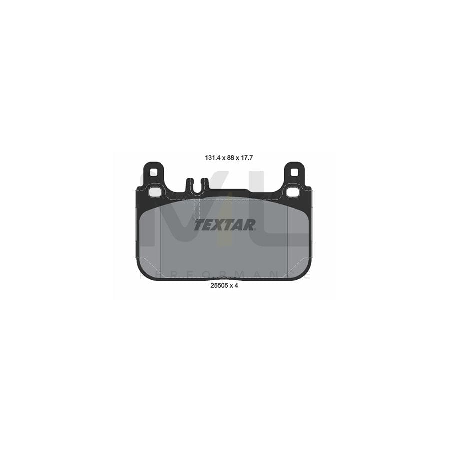 TEXTAR 2550501 Brake pad set suitable for MERCEDES-BENZ S-Class Saloon (W222, V222, X222) | ML Performance Car Parts