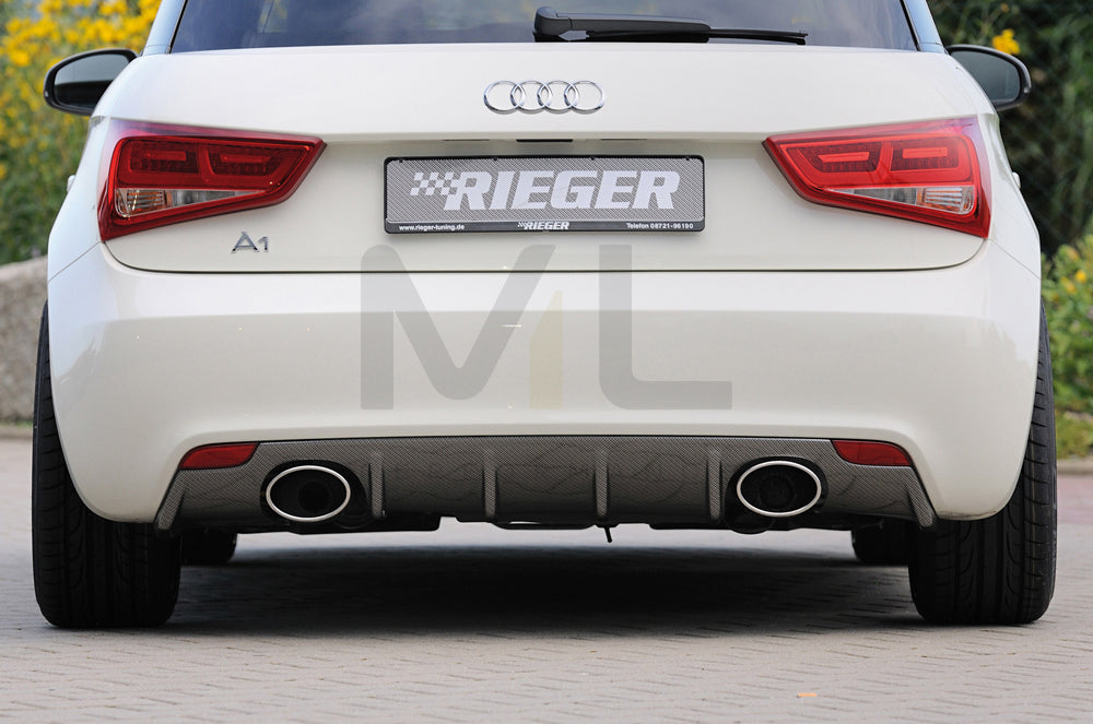 Rieger 00099878 Audi 8X A1 Rear Diffuser 1 | ML Performance UK Car Parts