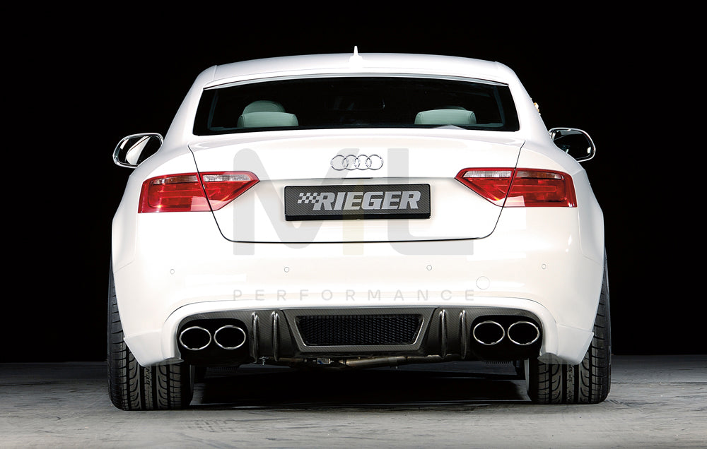 Rieger 00099061 Audi B8 B81 Rear Diffuser (A5 & S5) 4 | ML Performance UK Car Parts