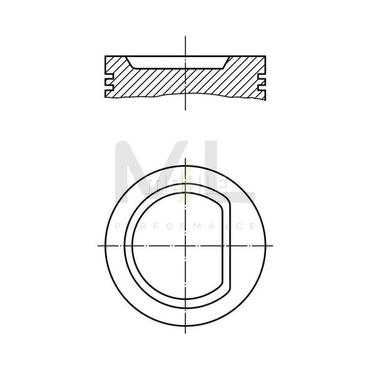 MAHLE ORIGINAL 039 83 00 Piston 83,0 mm, without cooling duct | ML Performance Car Parts