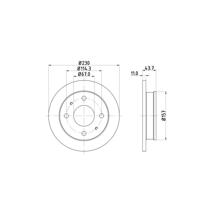 Hella 8AH 355 463-341 Brake Hose