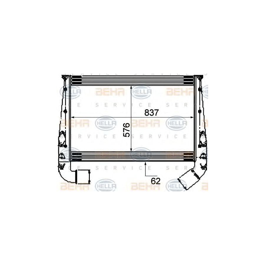 Hella 8ML 376 777-061 Intercooler