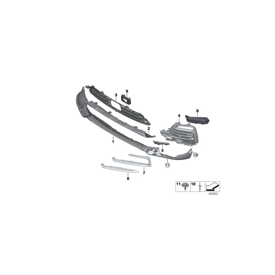 Genuine BMW 51117468203 G05 Covering Left (Inc. X5 40i, X5 25dX & X5 30iX) | ML Performance UK Car Parts