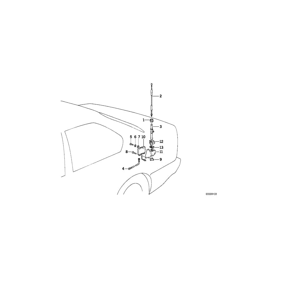 Genuine BMW 65211384477 E34 E32 Grommet (Inc. 525ix, 730i & 740iL) | ML Performance UK Car Parts