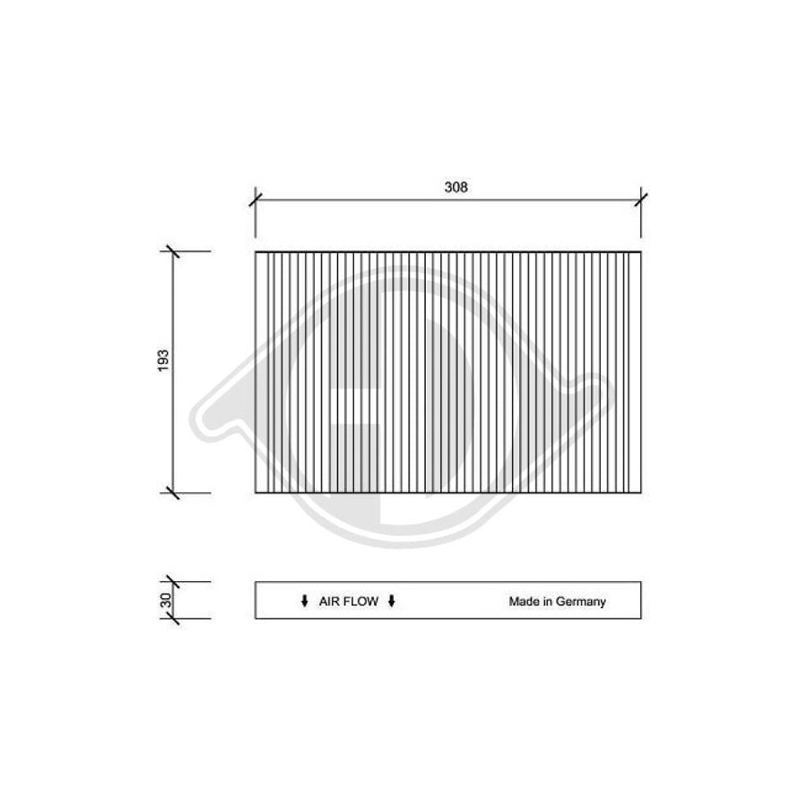 DIEDERICHS DCI1029 Pollen Filter | ML Performance UK Car Parts